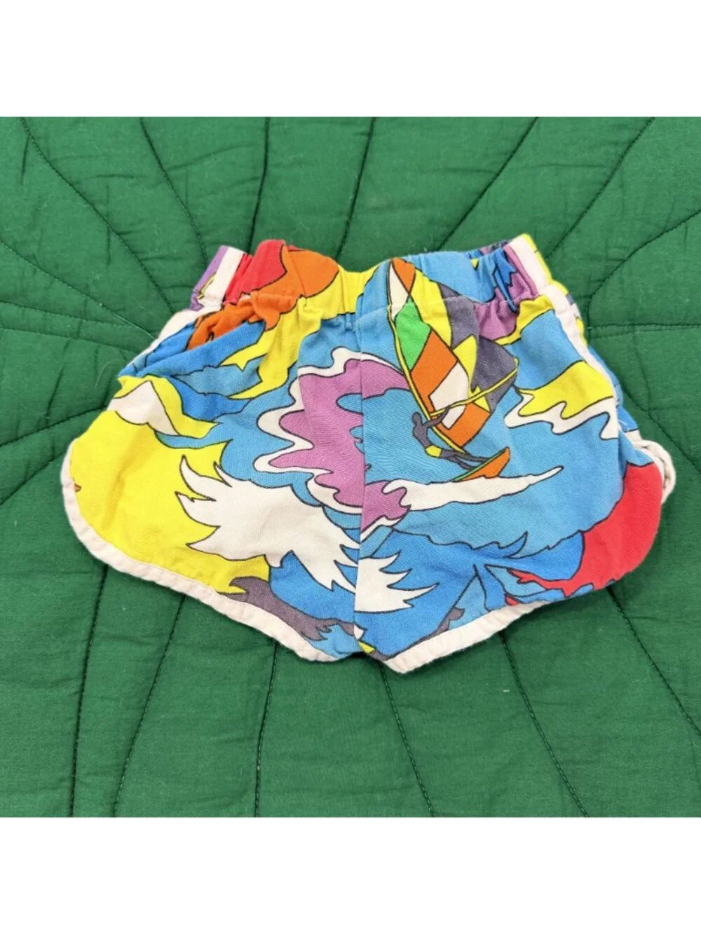 elli-o Hawaii 12M Vintage Hawaiian Fabric Handmade Retro Shorts